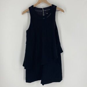 Elevenses Layered Sleeveless Onyx Romper